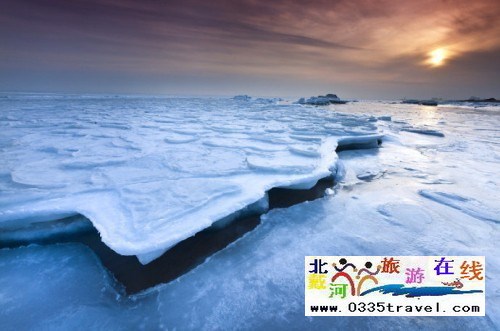 冰封渤海，極地景觀-自駕拍攝北戴河冰海